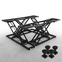 Car Lift, 7,000 Lbs. Capacity Portable Car Lift, 26.8 In. Max. Height, Carbon Steel Truck Lift with 120-Volt Power Unit — Studio Shot