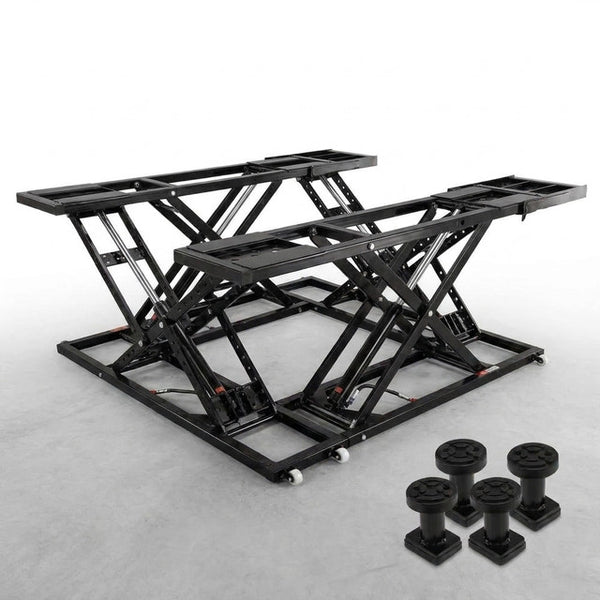 Car Lift, 7,000 Lbs. Capacity Portable Car Lift, 26.8 In. Max. Height, Carbon Steel Truck Lift with 120-Volt Power Unit — Studio Shot